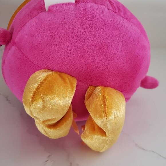 WITH TAGS Shopkins Talking Lippy Lips Plush 14"h Pink gold hat feet blue… - Picture 5 of 7